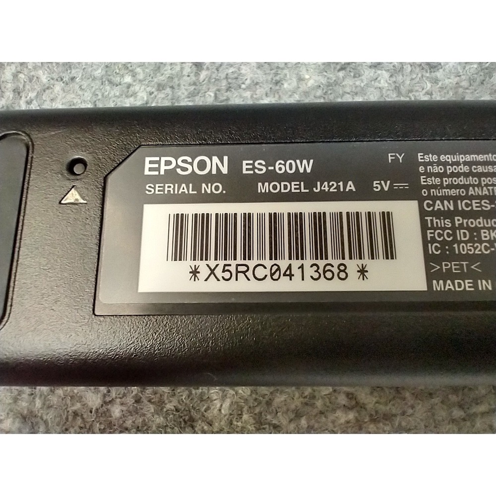 Epson WorkForce ES-60W Wireless Portable Color Document Scanner Black works - Picture 5 of 9